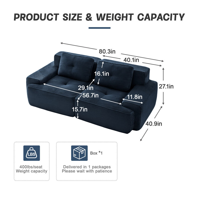 Numvin Modular Sectional Sofa image number 9
