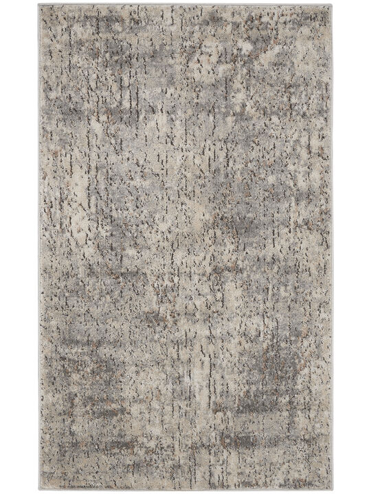 Quarry QUA03 Beige/Gray 3' x 5' Rug
