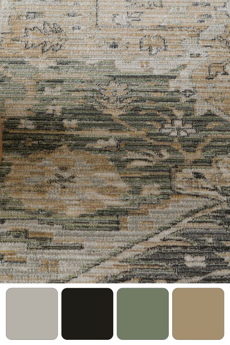 Augustine 39TVF Green/Black 9' x 12' Rug image number 3