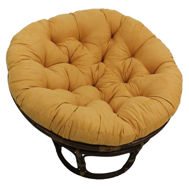 Blazing Needles 52-inch Solid Microsuede Papasan Cushion (Fits 50-inch Papasan Frame)  93302-52-MS-LM