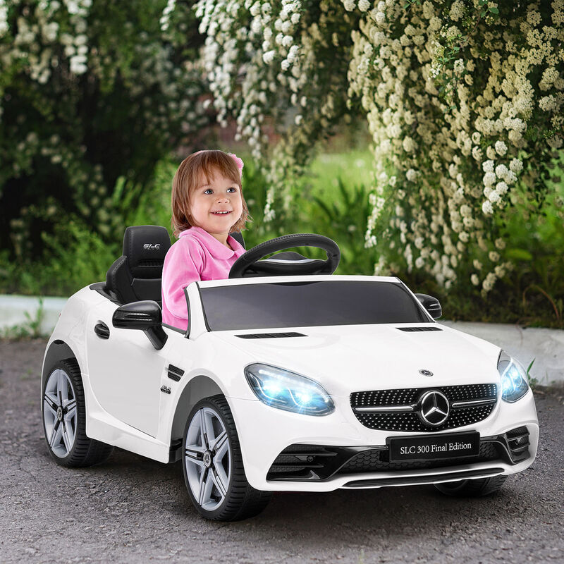 BreeBe Mercedes SLC 300 Licensed Kids Electric Car with Remote Control, 12V Battery Powered Kids Ride on Car with Music, Lights image number 1