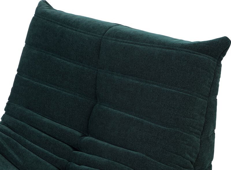 Flex Upholstered Lounge Chair in Emerald Chenille