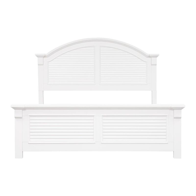 Liberty Furniture Summer House I Queen Panel Bed in Oyster White image number 1