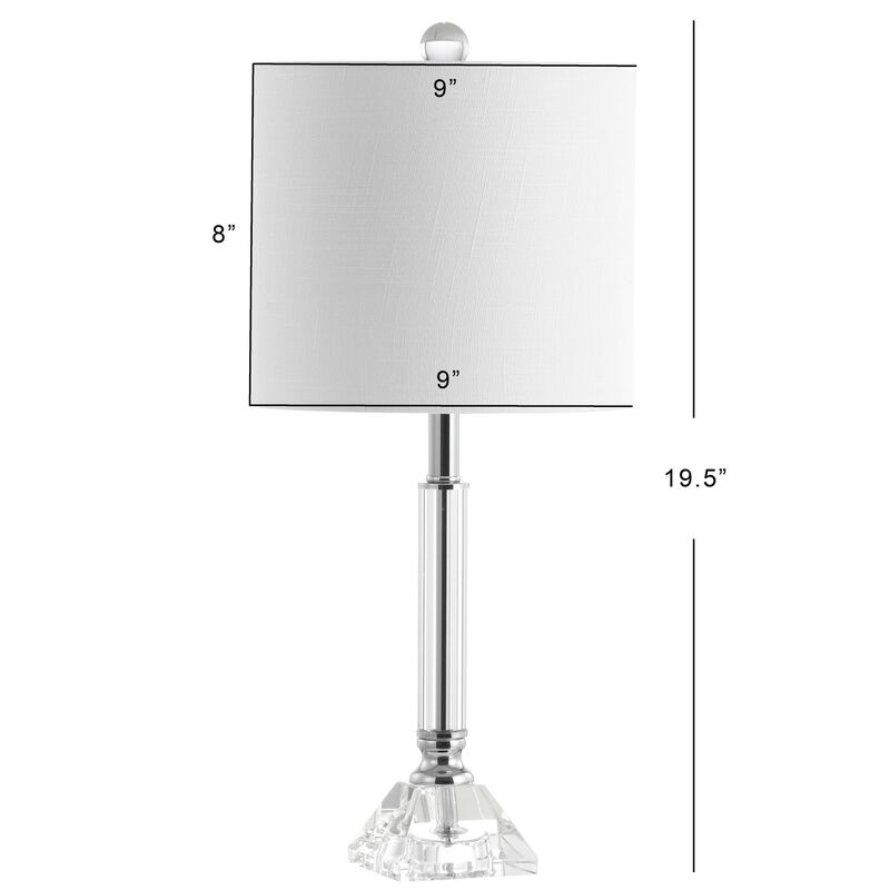 Dana Crystal Column/Metal LED Table Lamp