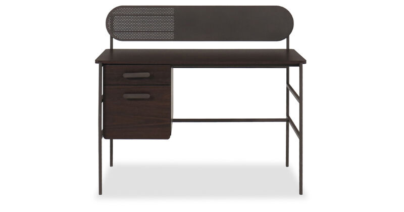 Radial Single Pedestal Desk image number 0