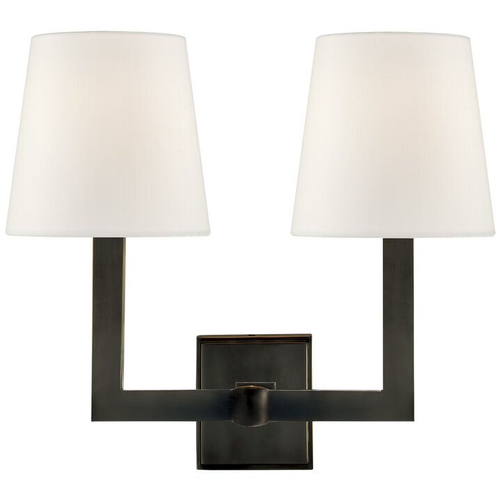 Square Tube Double Sconce
