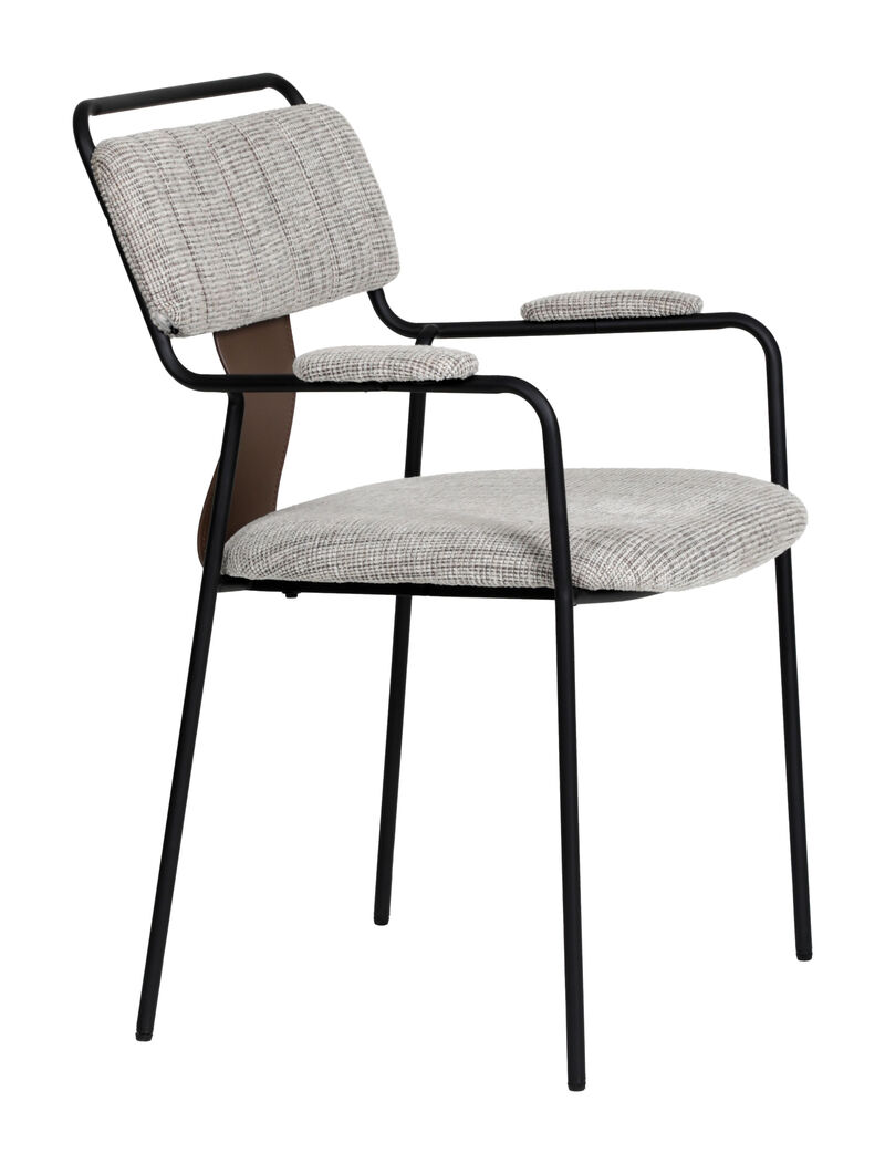 Couva Dining Chair (Set of 2) Gray Tweed