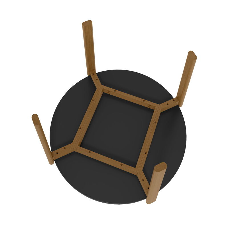 Gales Black Round Dining Table