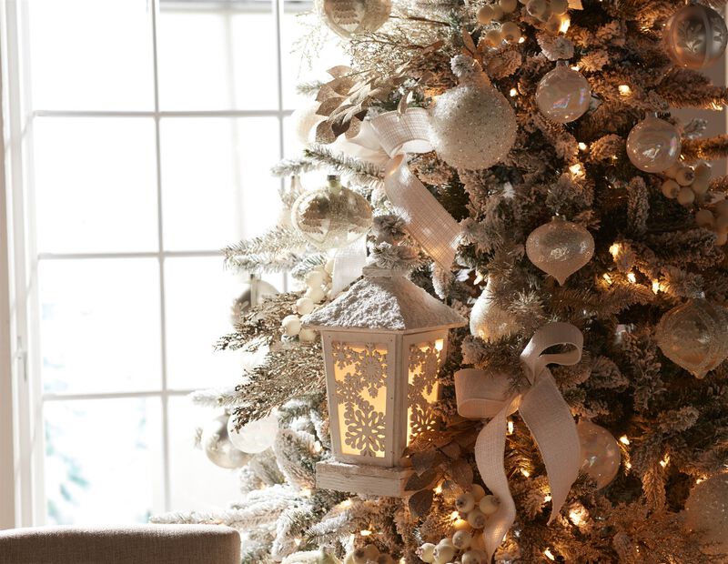 LED Holiday Lantern – Winter Scene Lighted Decor for Christmas Tabletop, Fireplace Mantel, or Window Display