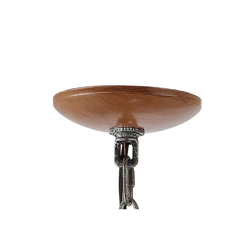 Gaines 4-Light Adjustable Iron Rustic Industrial LED Pendant