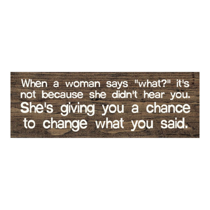 Funny Marriage Quote Wall Decor on Solid Knotty Pine Wood with Hanging Slot