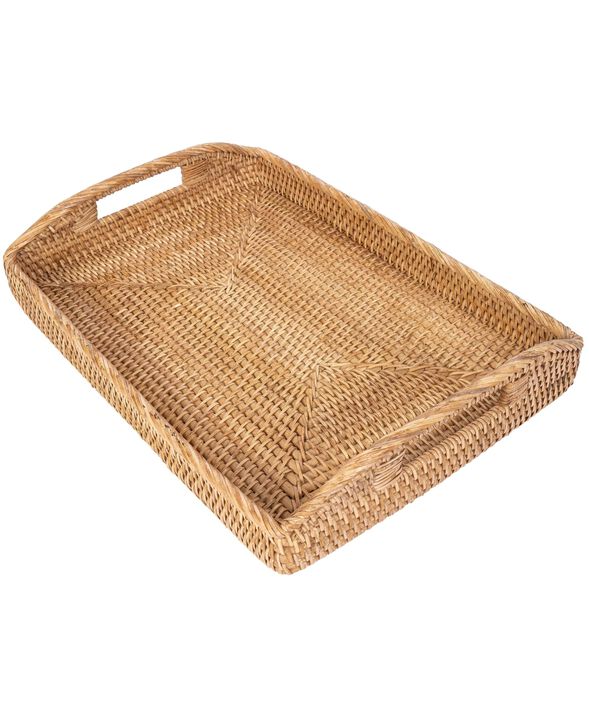 Saboga Home&trade; Rectangular Serving Tray With High Handles