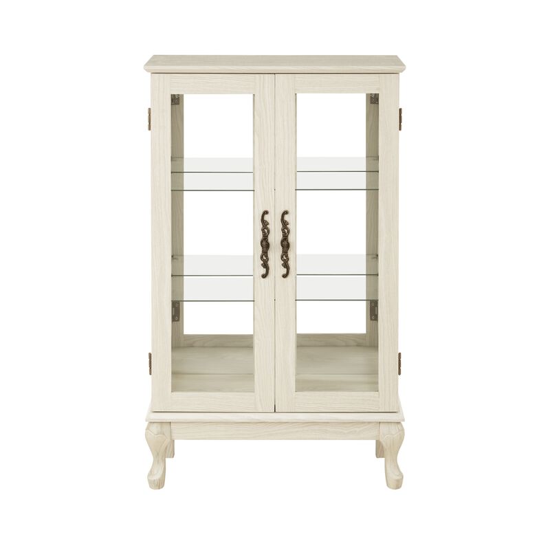 25.98 in. Display Cabinet with 2 Glass Doors