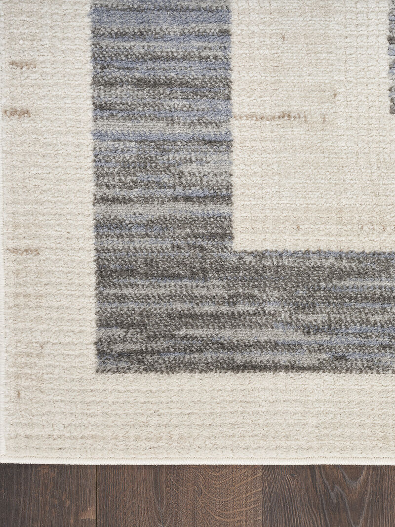 Serenity Home SRH07 Gray/Ivory 2'2" x 7'6" Rug
