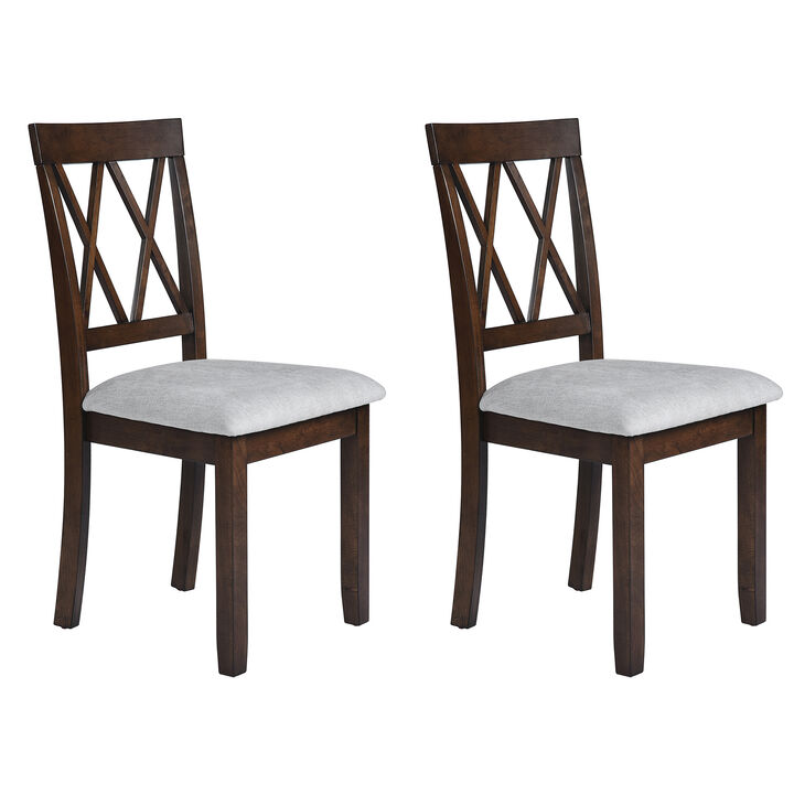 Merax Modern Upholstered Dining Chairs Set of 2