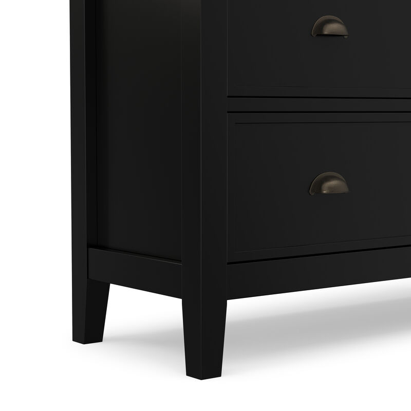 Redmond SOLID WOOD 39 inch Wide Transitional Medium Storage Cabinet in Black image number 9