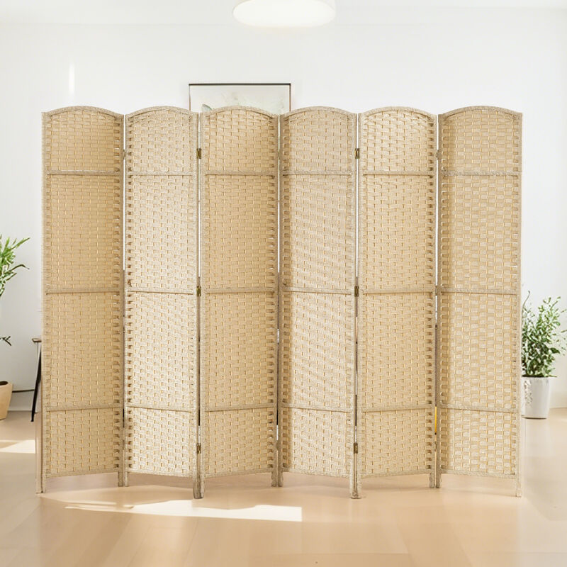 Hivvago 5.6' Tall Freestanding Privacy Screen with 6 Panels image number 7
