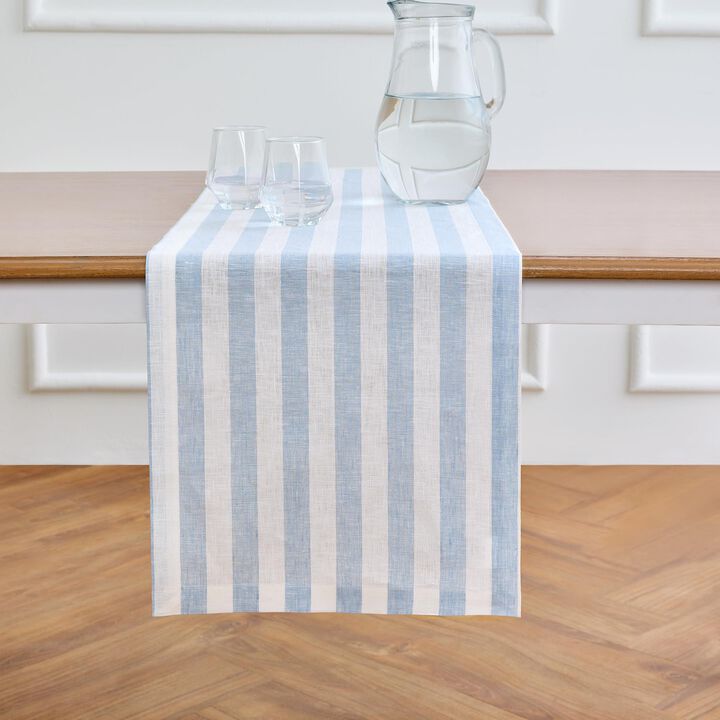 Linen Table Runner - Sorrento Stripe