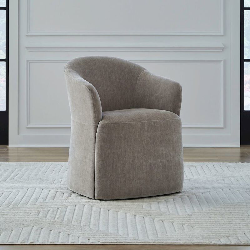 Liberty Furniture Accent Dining Chair with Castors - Squared Arm - Truffle Upholstry image number 9