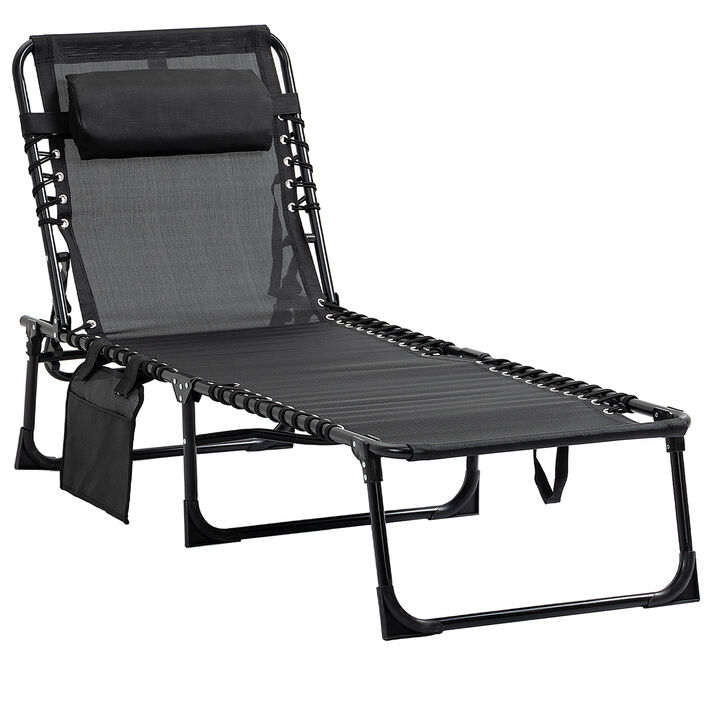 Hivvago 5-Position Outdoor Lounge Chair for Patio & Pool