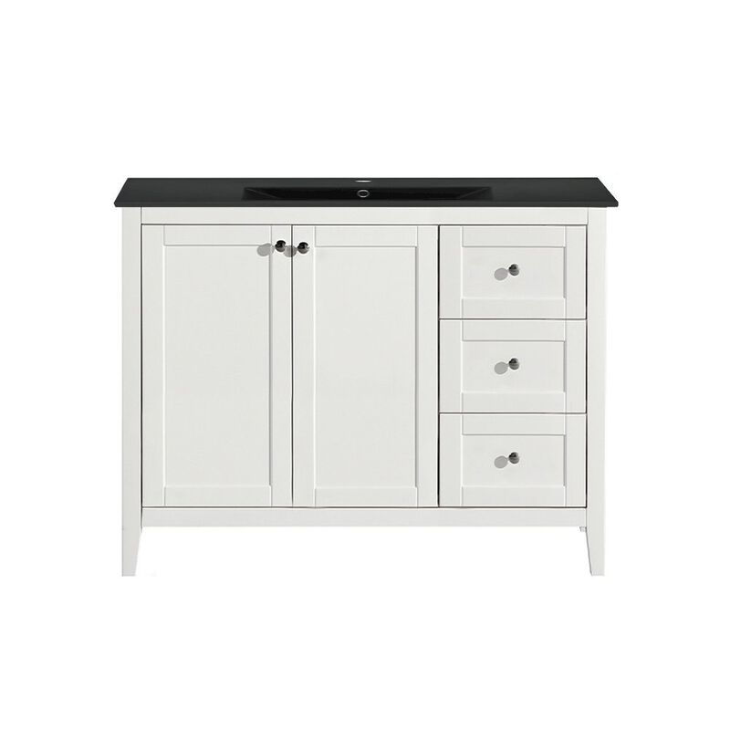 Cannes 48 Single, Two Doors, Three Drawers, Bathroom Vanity image number 0