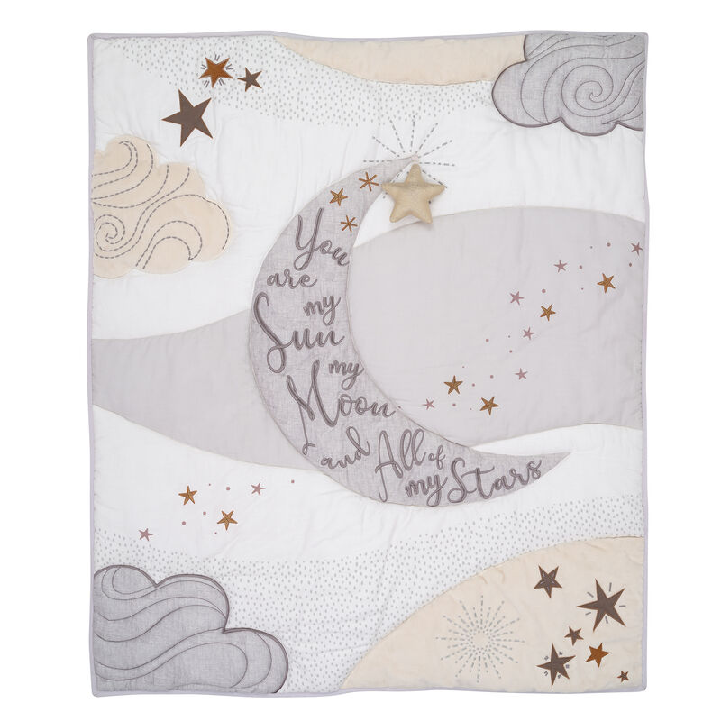 Lambs & Ivy Goodnight Moon 3-Piece Celestial Nursery Baby Crib Bedding Set