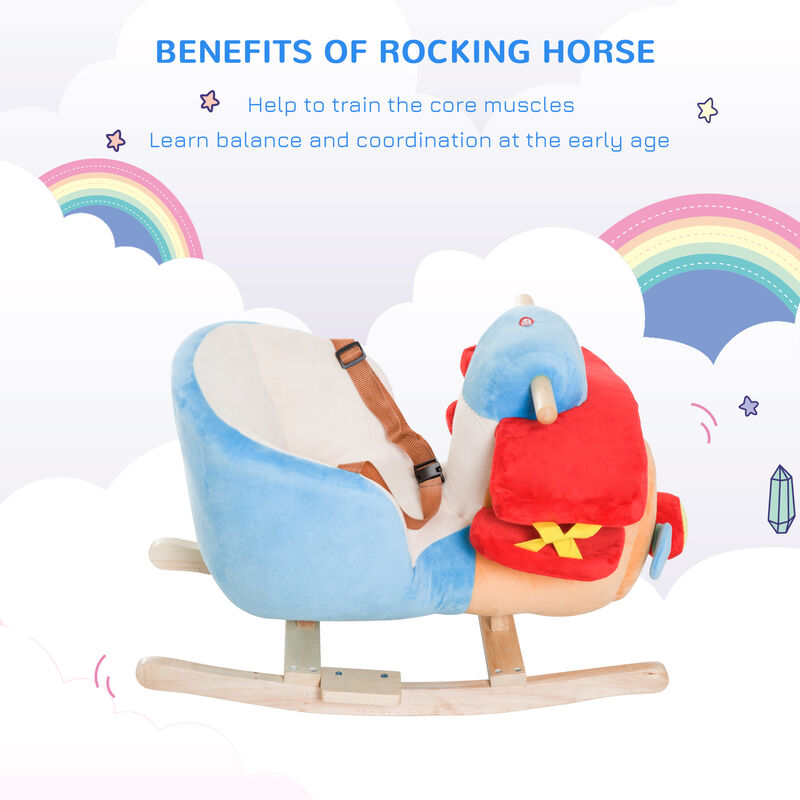 BreeBe Plush Rocking Horse Chair for Toddlers - 18 Months+ image number 5