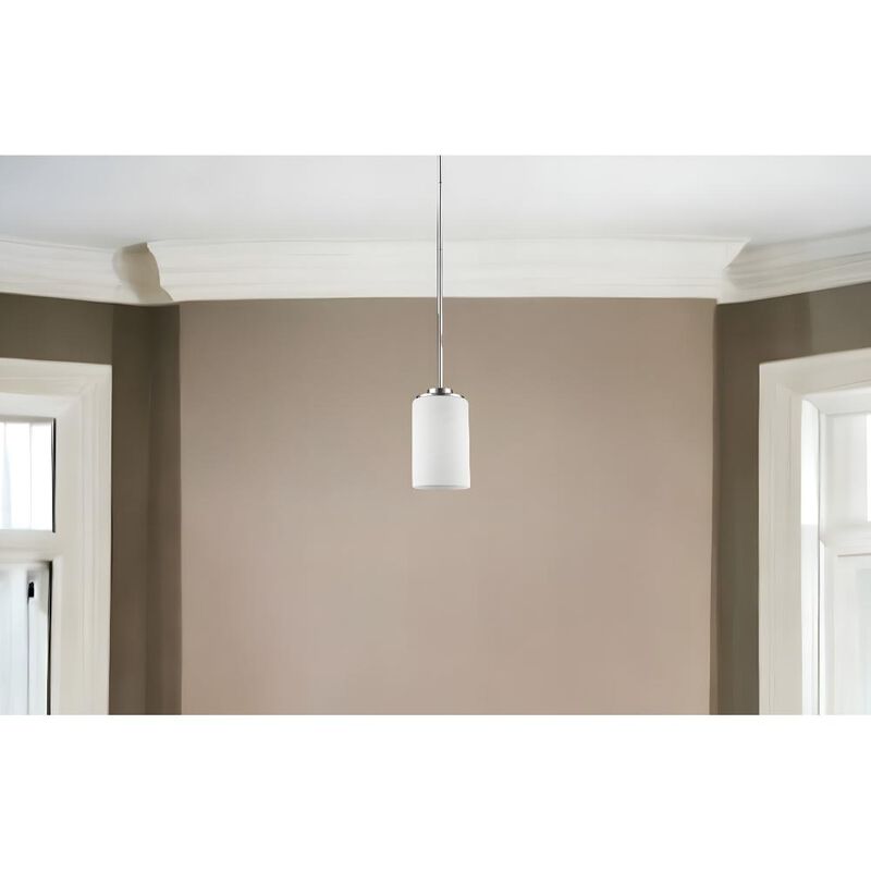 Hivvago Silver Frosted Glass Hanging Light