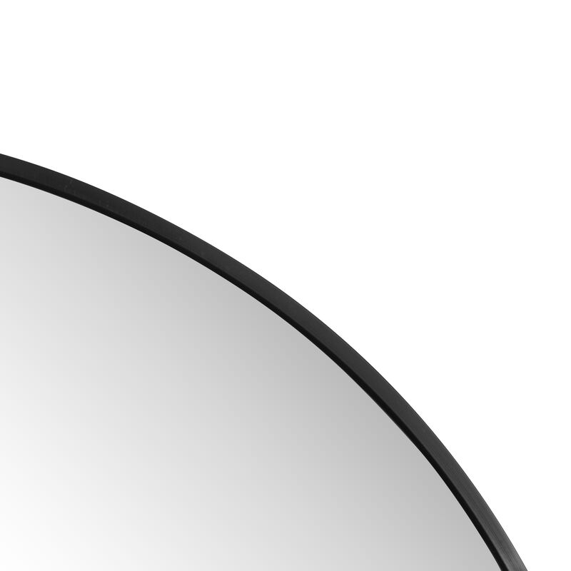 Milly Medium Oval Metal Framed Wall Mirror