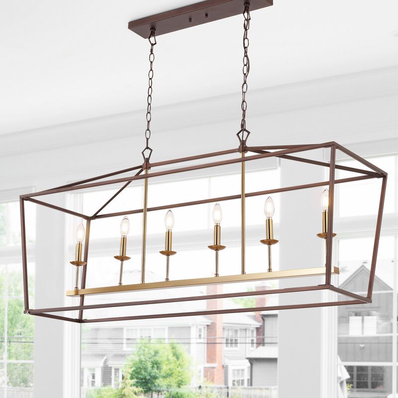 PagodaBulb Lantern Metal LED Pendant