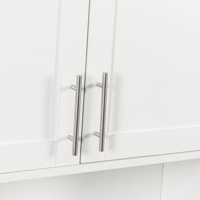 ELEMENT ACE Two Door Wall Mount Bathroom Mirror Cabinet with Adjustable Shelves and Facial Tissue Storage Organization image number 7