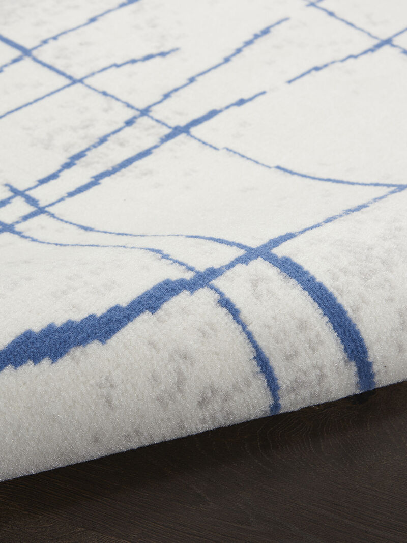 Whimsicle WHS09 Ivory/Blue 7' x 10' Rug image number 4