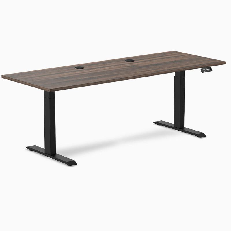 Desky Dual Laminate Sit Stand Desk image number 0