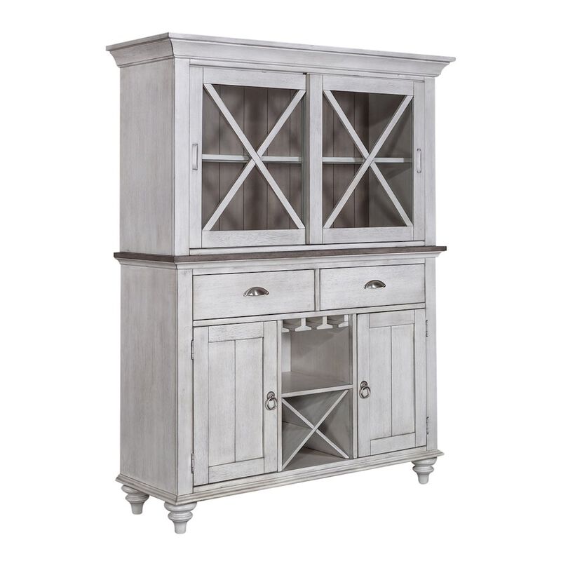 Liberty Furniture Hutch & Buffet in Rubberwood Solids w/ Pine Veneers image number 1