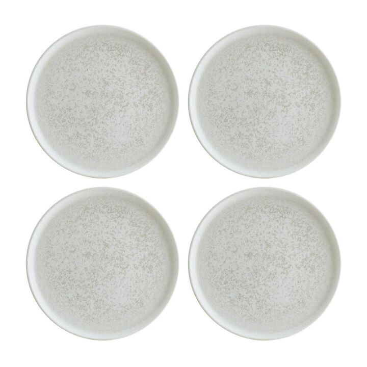 Luna Bonna dia.8.75" Round White Vitrified Plate (Set of 4)