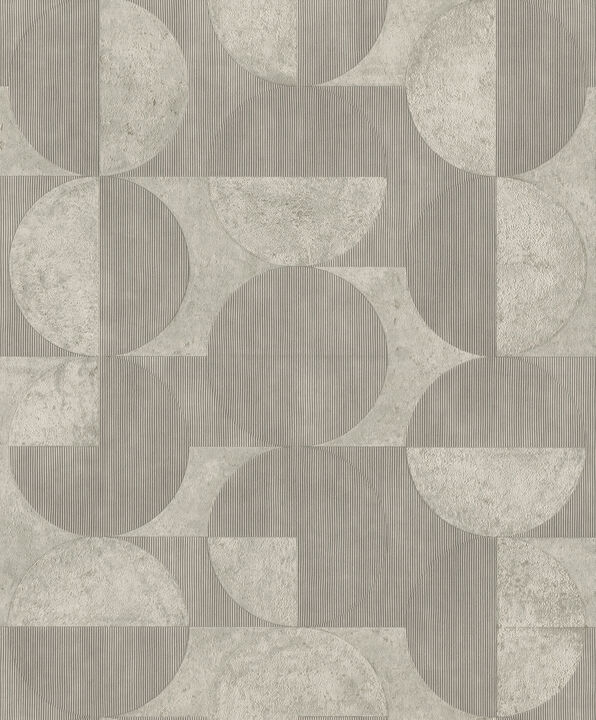 Barcelo Grey Circles Wallpaper