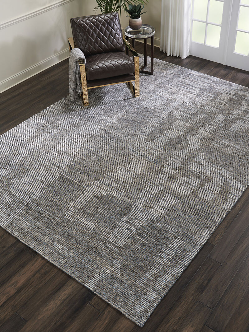 Ellora ELL03 Slate 8'6" x 11'6" Rug image number 4