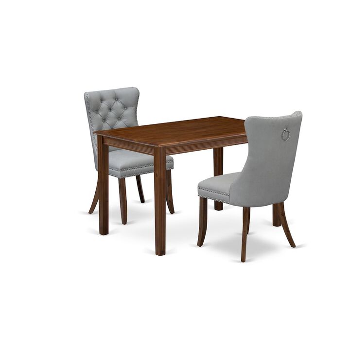 3 Piece Dinette Set Contains a Rectangle Dining Table