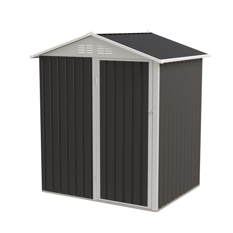 WOW PIONEER Durable Outdoor Metal Storage Shed Spacious Utility Unit for Backyard Patio Lawn Bikes Tools and Equipment All Weather Resistant Storage Solution image number 0