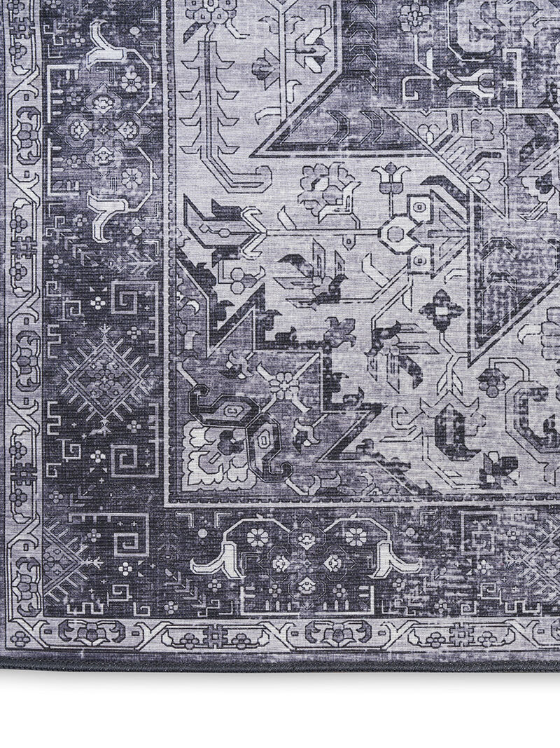 Nourison Washables NWB15 Charcoal/Gray 3' x 5' Rug