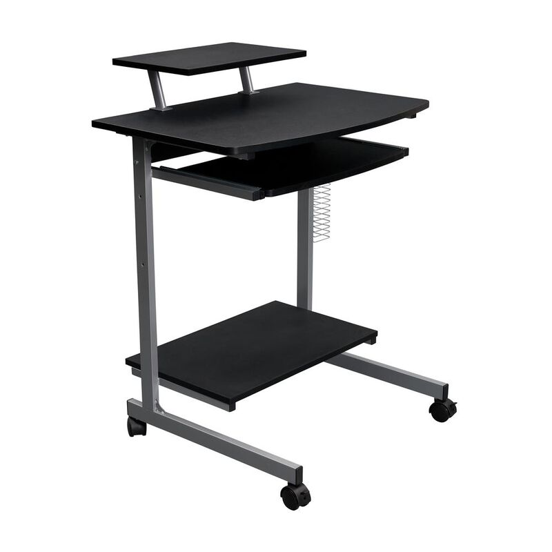 Techni Mobili Compact Computer Cart With Storage . Color: Graphite