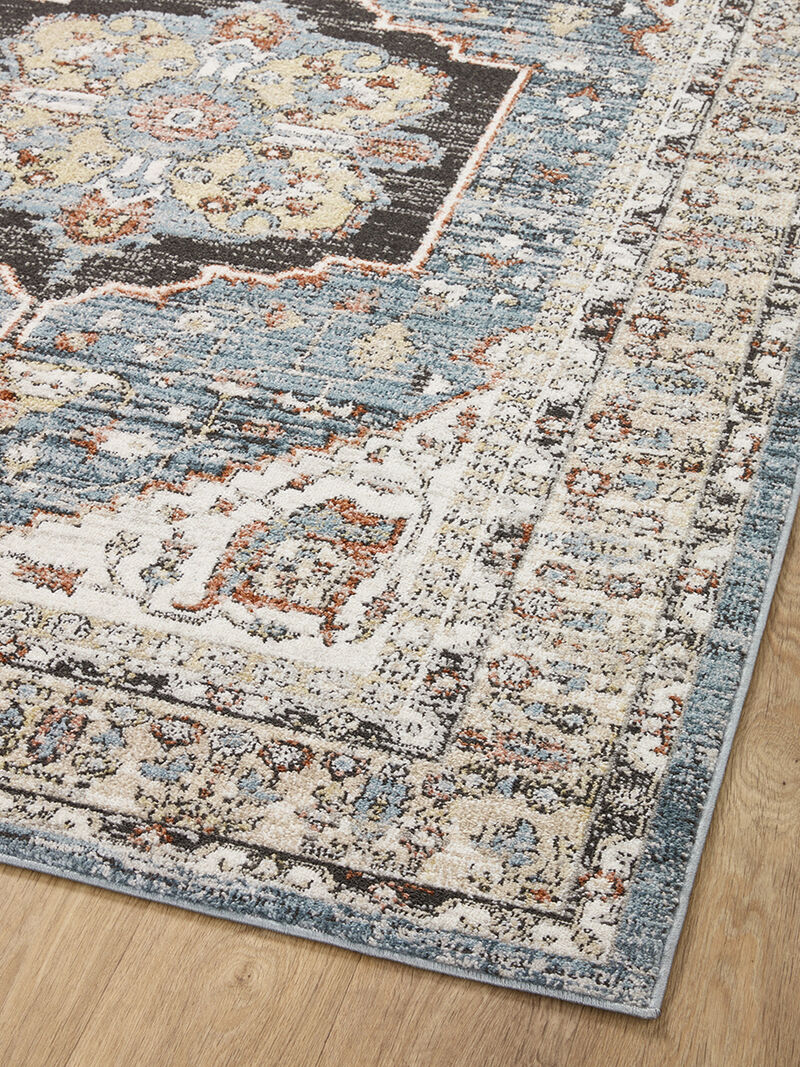 Odette ODT06 Sky/Multi 18" x 18" Sample Rug