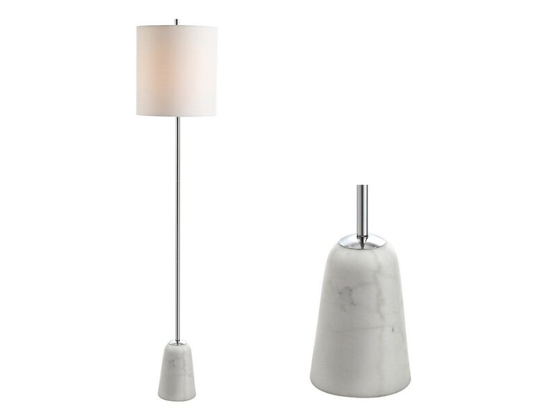 Lincoln Marble/Metal LED Floor Lamp