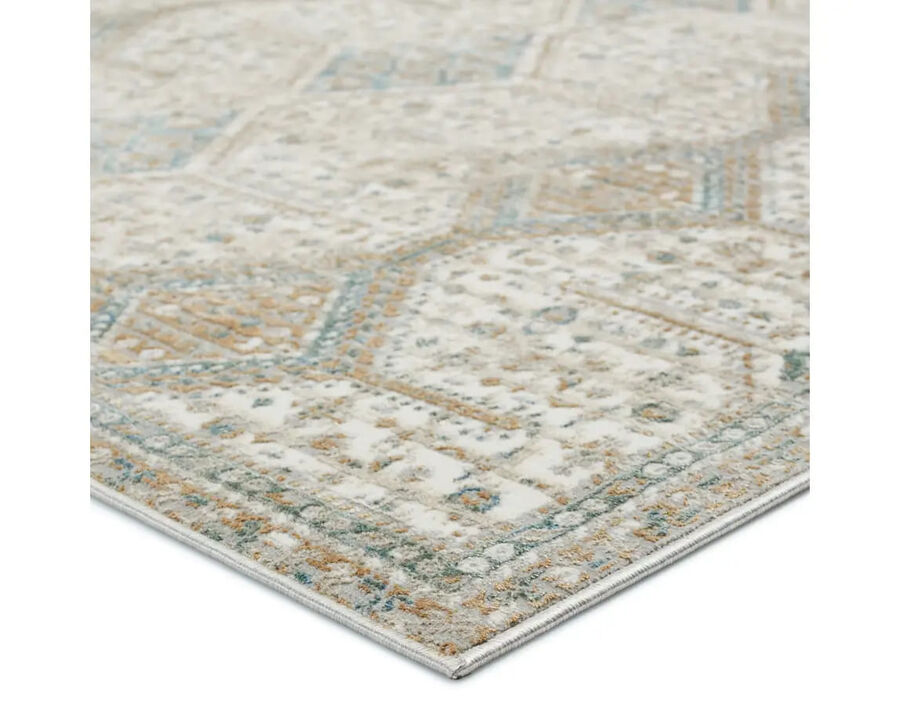 Jaipur Living, Inc.|Jaipur Melo Collection|Melo 05 Gold/blue 7.10x10|Rugs