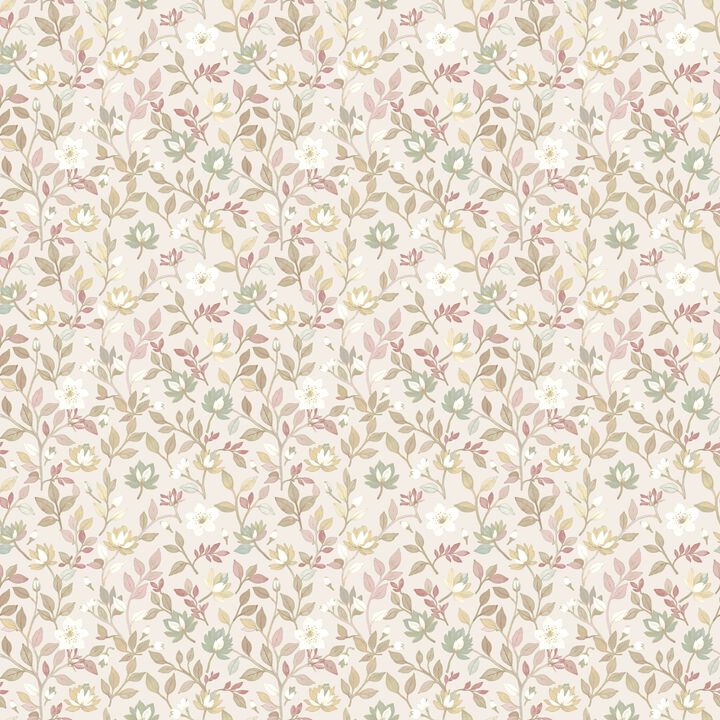 Blooming Garden Floral Pink Wallpaper 8351
