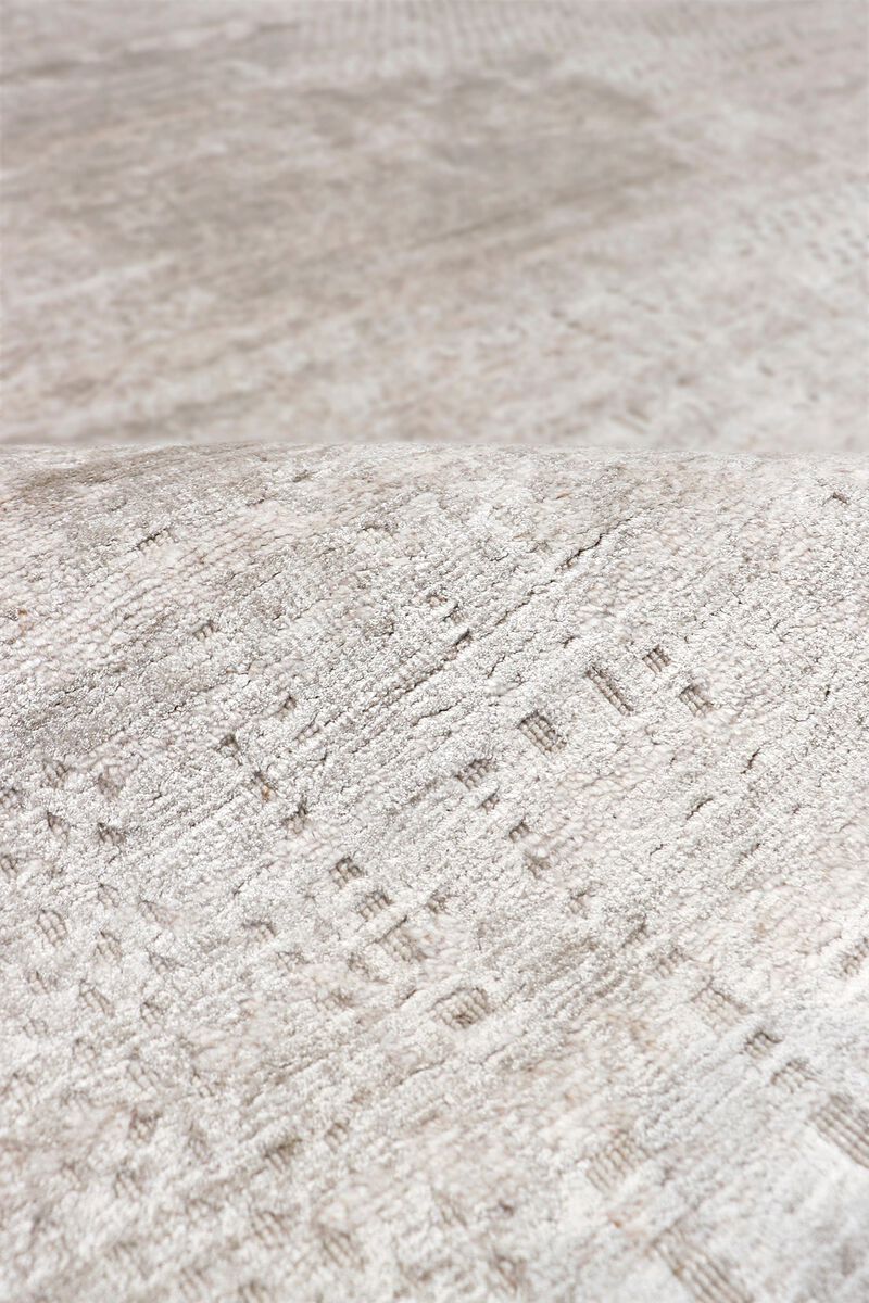 Pasargad Home Amari Hand-Loomed Bsilk & Wool Beige Area Rug- 5' 4" X 7' 8" image number 3