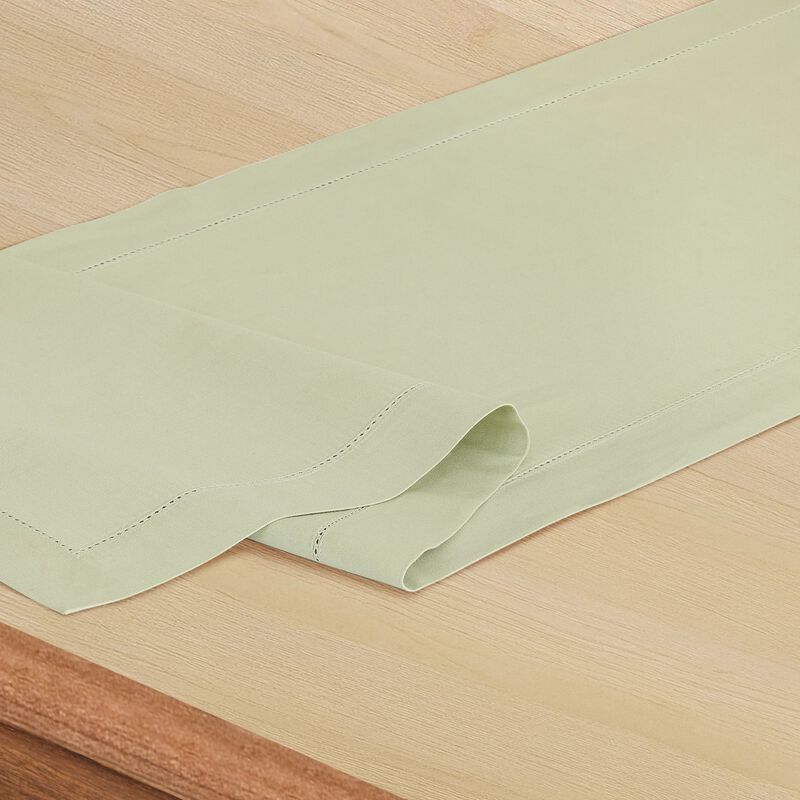 Cotton Linen Table Runner - Cotton Linen Hemstitch image number 3