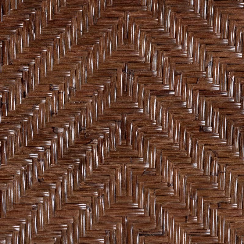 bali & pari Mahdis Natural Rattan 2-Piece Dining Chair Set with Cushion - Handwoven Wicker Accent Chair with Woven Chevron Back for Kitchen or Dining Room image number 5