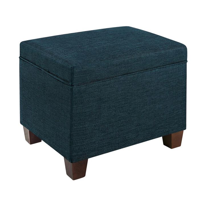 Convenience Concepts Madison Storage Ottoman, Blue