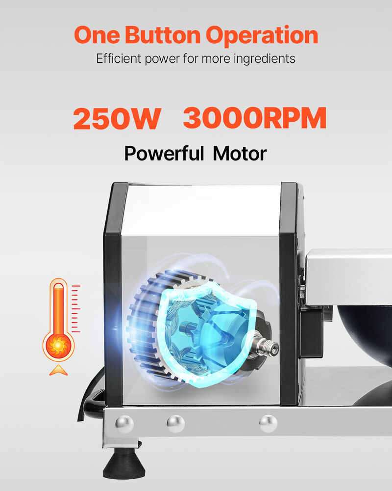 Food Processor Vegetable Chopper 3000RPM Food-Grade Stainless Steel Blender image number 3